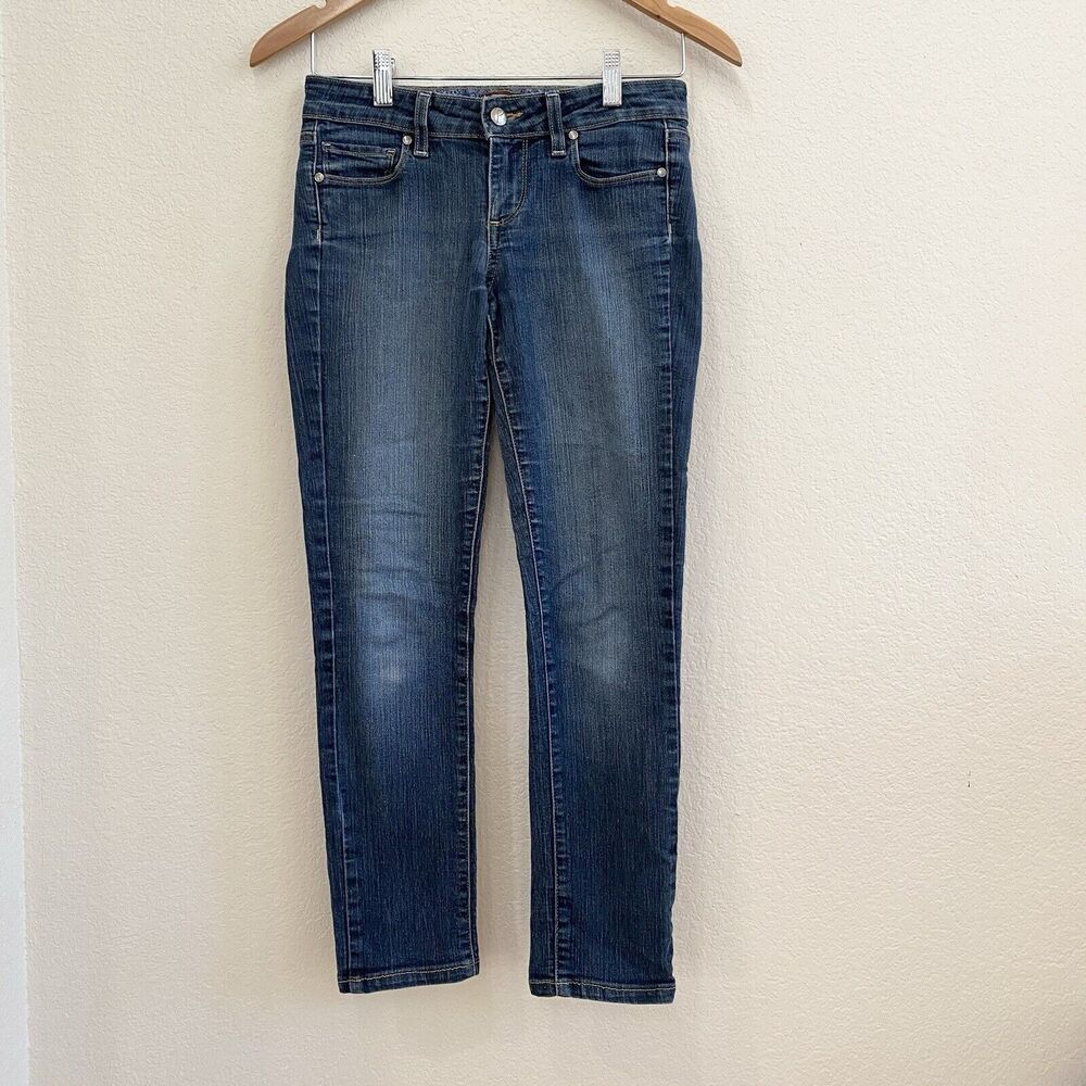 Paige Women's Peg Skinny Jeans Size 26 Stretch Medium Wash Denim